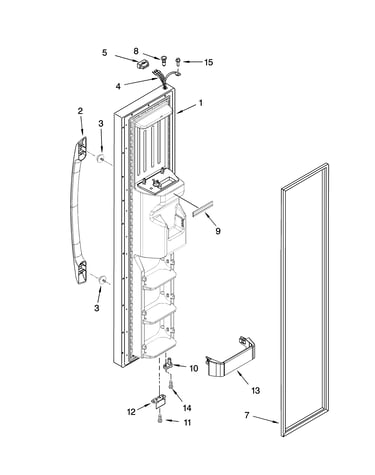 Freezer door parts