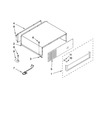 Top grille and unit cover parts