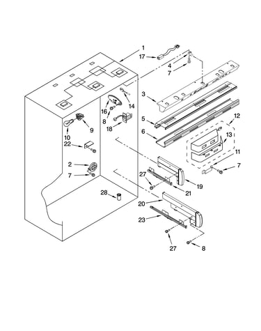 Refrigerator liner parts
