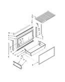 Freezer door and basket parts