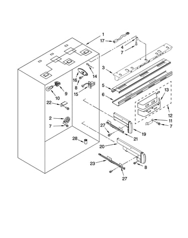 Refrigerator liner parts