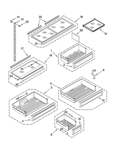 Shelf parts