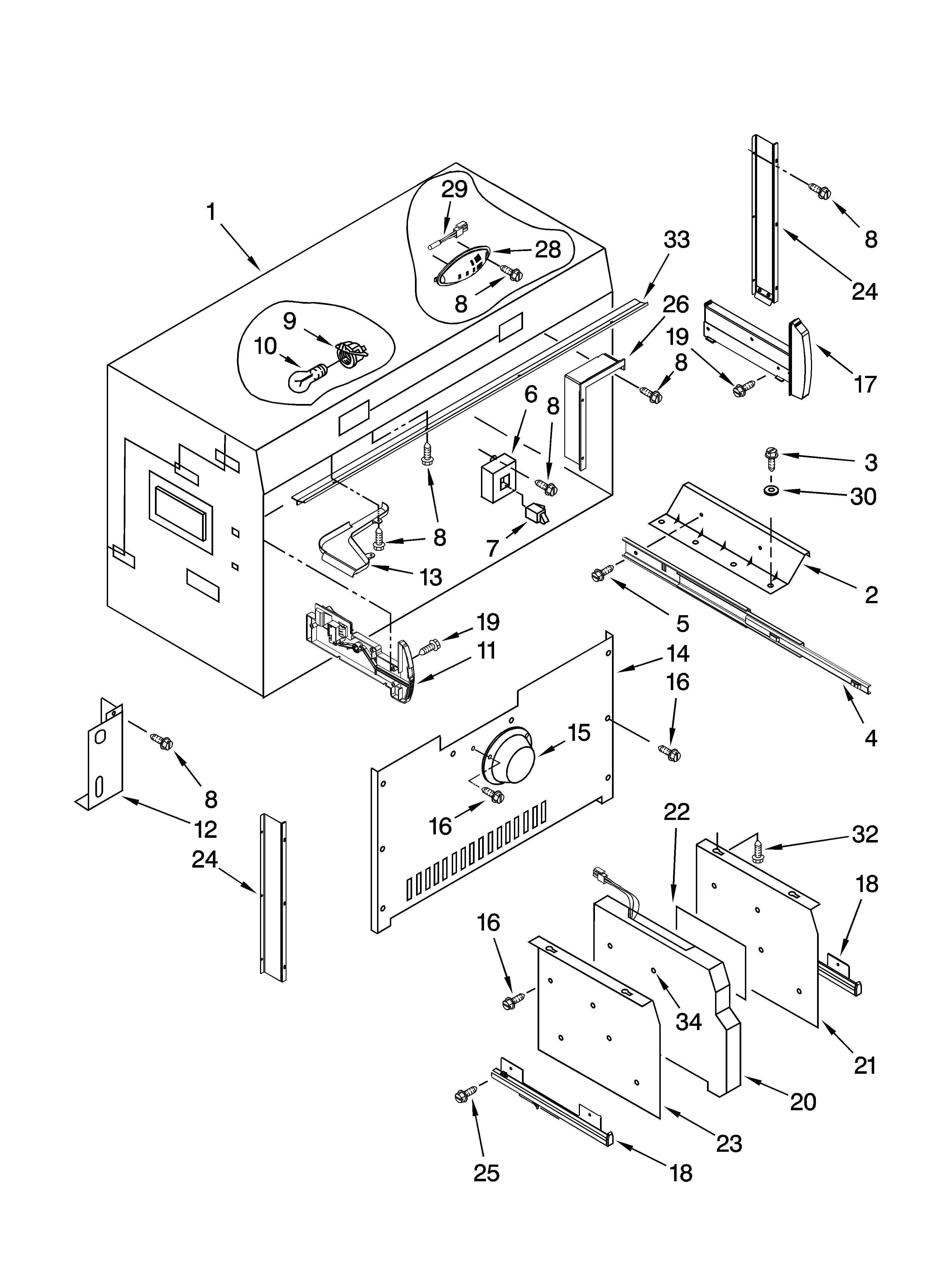 Freezer liner parts
