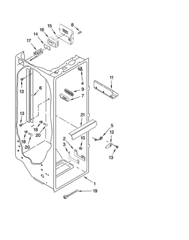Refrigerator liner parts