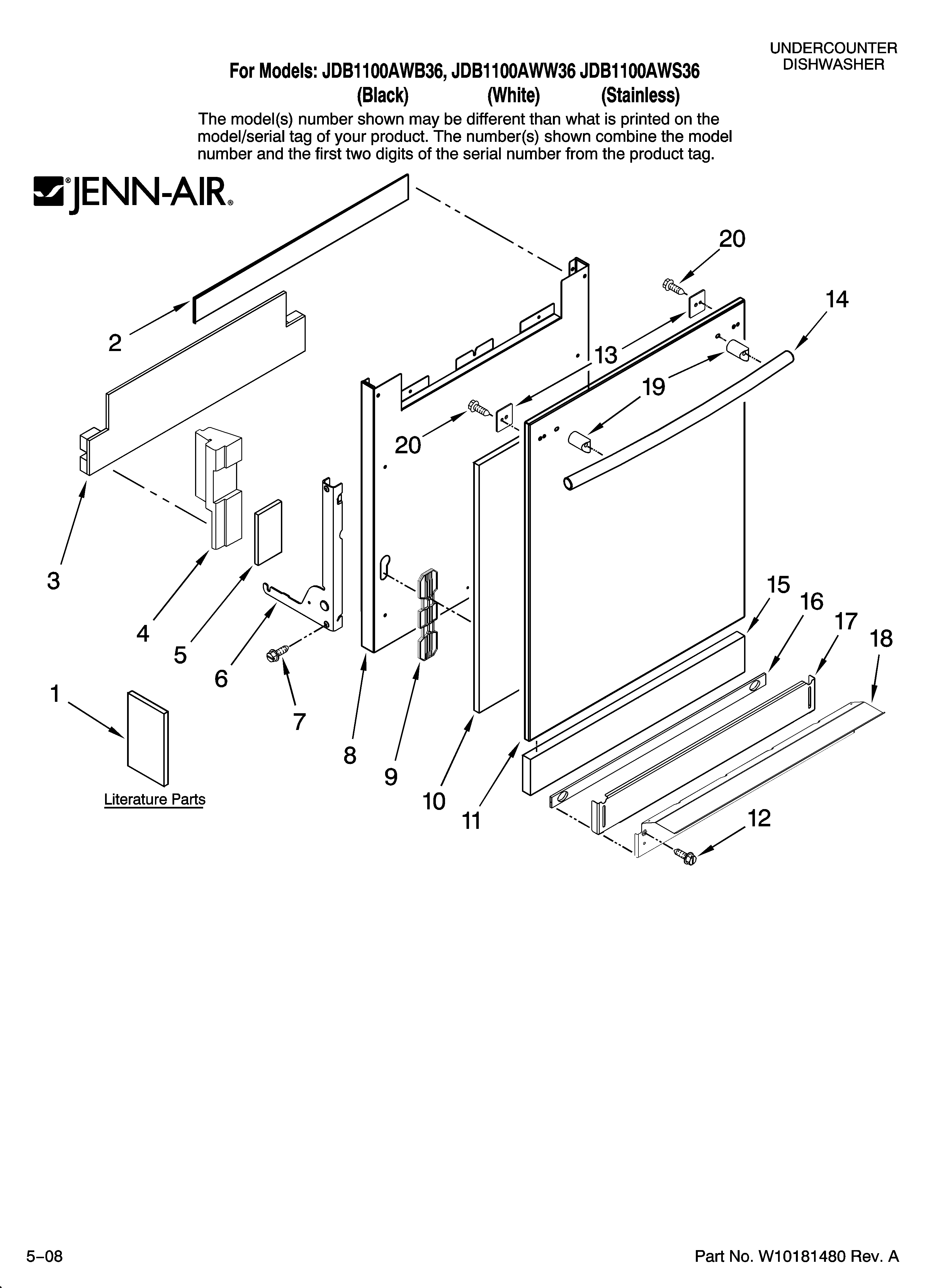 Door and panel parts