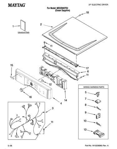 Top and console parts