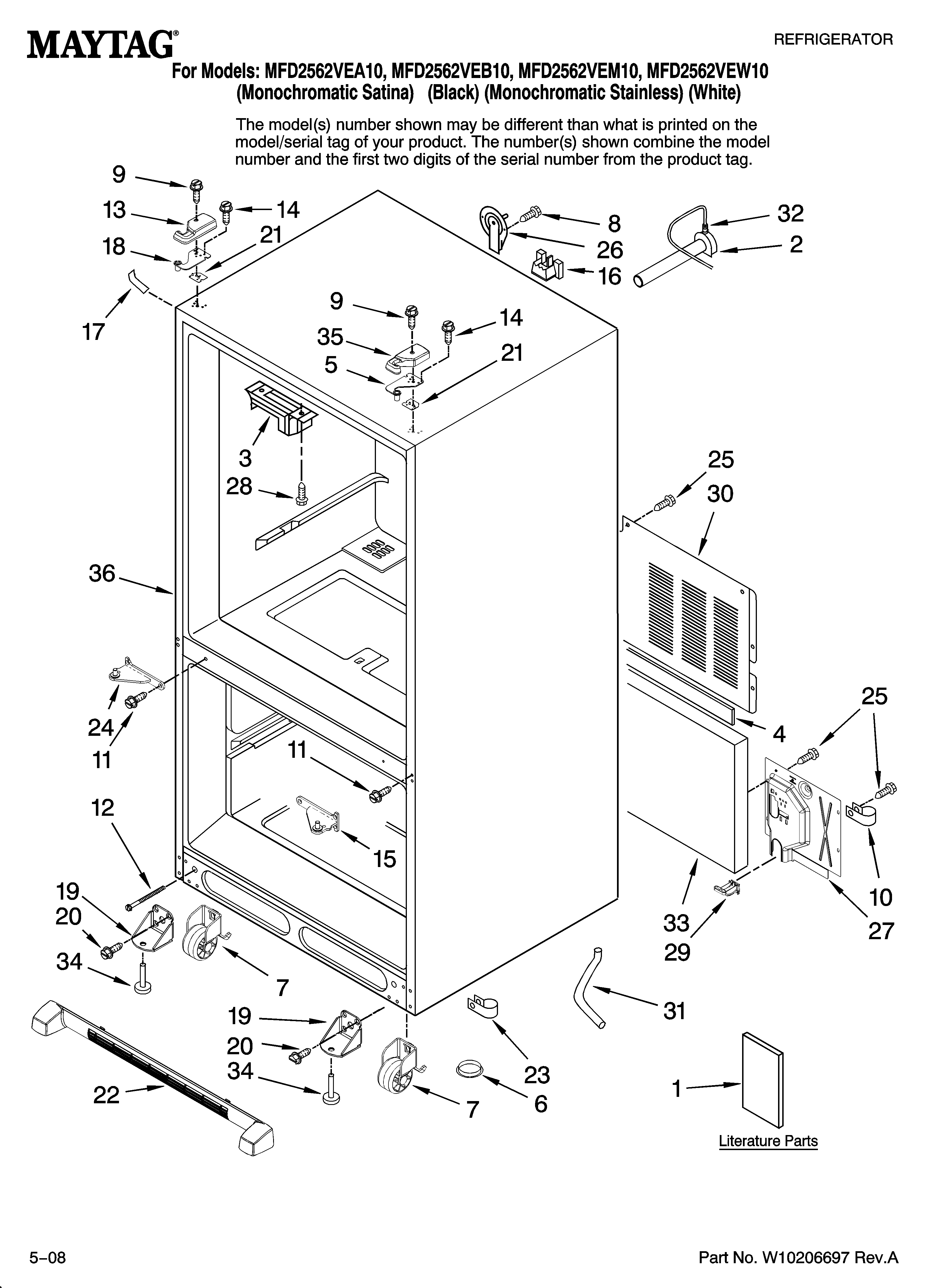 Cabinet parts