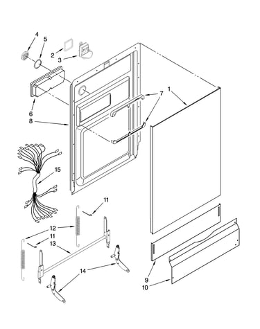 Door and toe panel parts