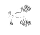 Whirlpool DU018DWTB0 dishrack parts, optional parts (not included) diagram