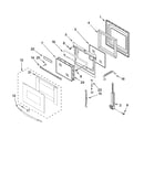 Oven door parts