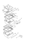 Refrigerator shelf parts