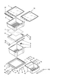 Refrigerator shelf parts