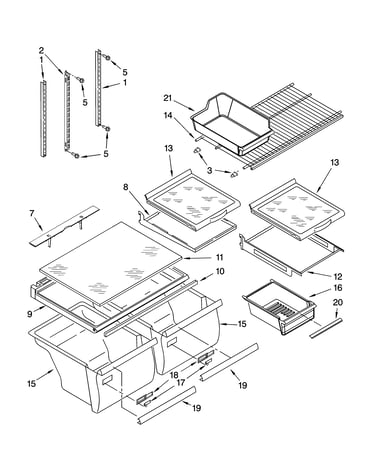Shelf parts