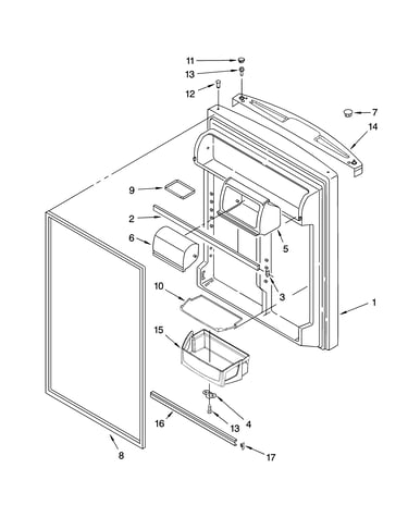 Refrigerator door parts