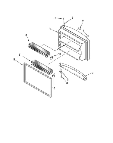 Freezer door parts