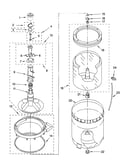 Agitator, basket and tub parts