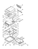 Refrigerator shelf parts