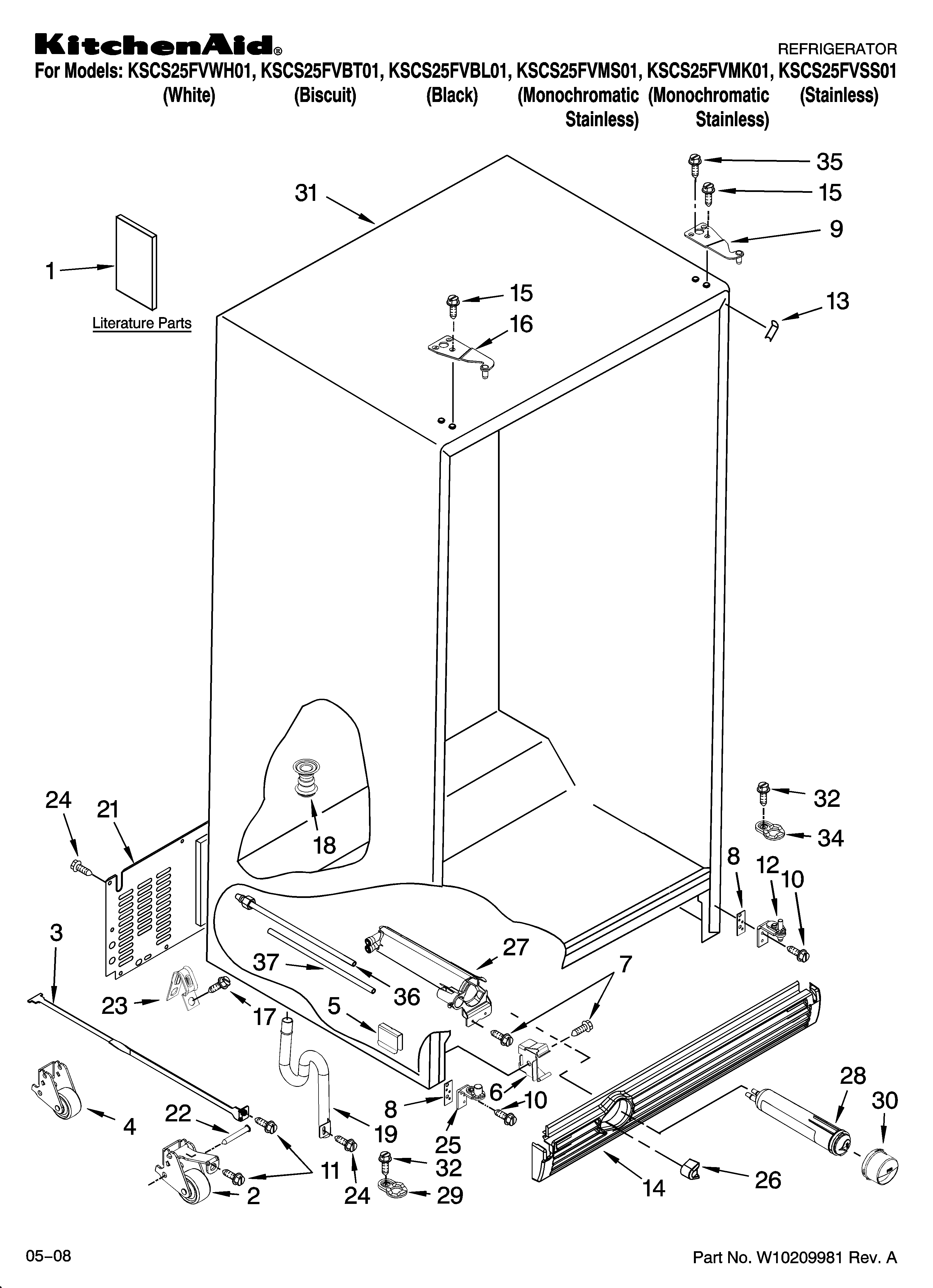 CABINET PARTS