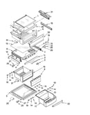 Refrigerator shelf parts