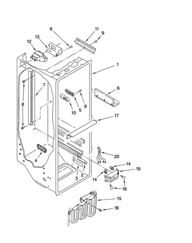Refrigerator liner parts