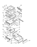 Refrigerator shelf parts