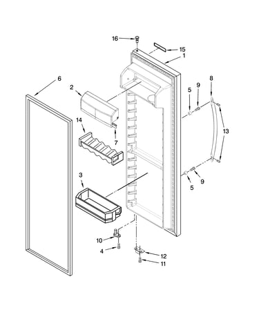 Refrigerator door parts