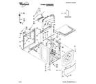 Whirlpool WFW8500SR03 top and cabinet parts diagram