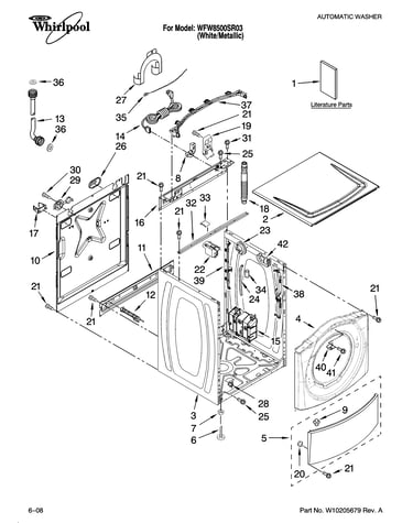 Top and cabinet parts