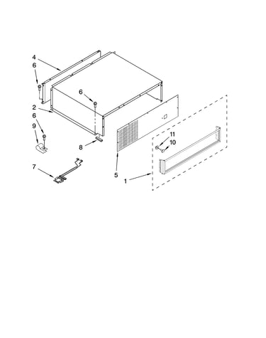 Top grille and unit cover parts