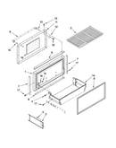 Freezer door and basket parts