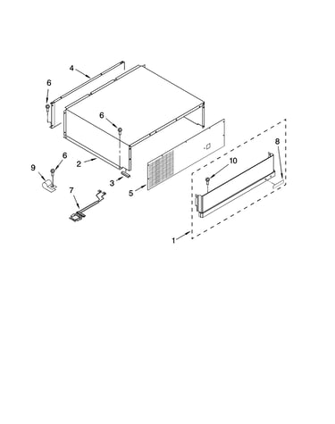 Top grille and unit cover parts