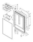 Refrigerator door parts
