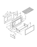 Freezer door and basket parts
