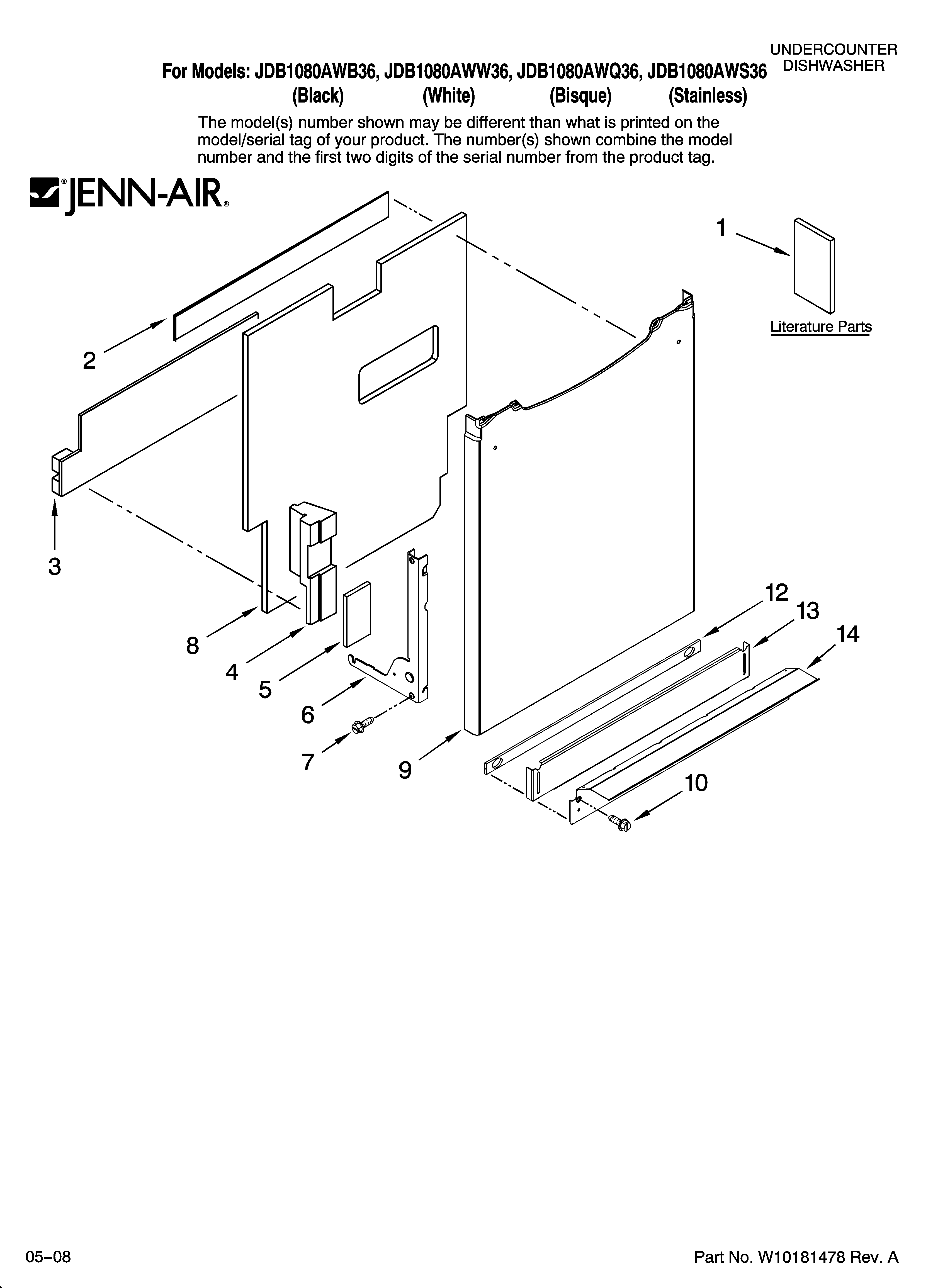 Door and panel parts