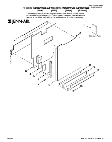 Door and panel parts