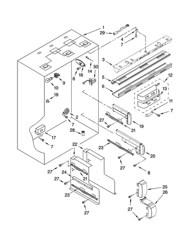 Refrigerator liner parts