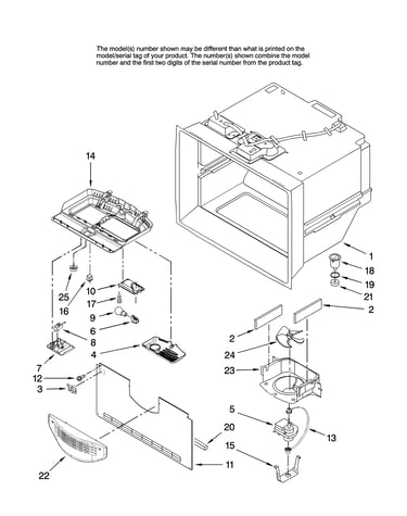 Freezer liner parts
