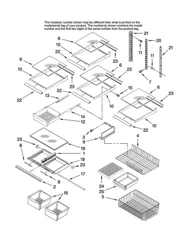 Shelf parts, optional parts