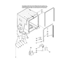 Maytag MDB6701AWS10 tub and frame parts diagram