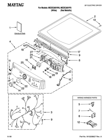 Top and console parts