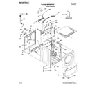 Maytag MHWZ600TE00 top and cabinet parts diagram