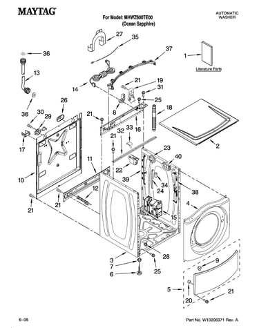 Top and cabinet parts