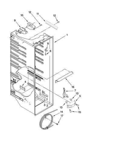 Refrigerator liner parts