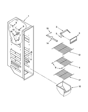 Freezer liner parts