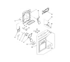 Maytag MSD2242VEW00 dispenser front parts diagram