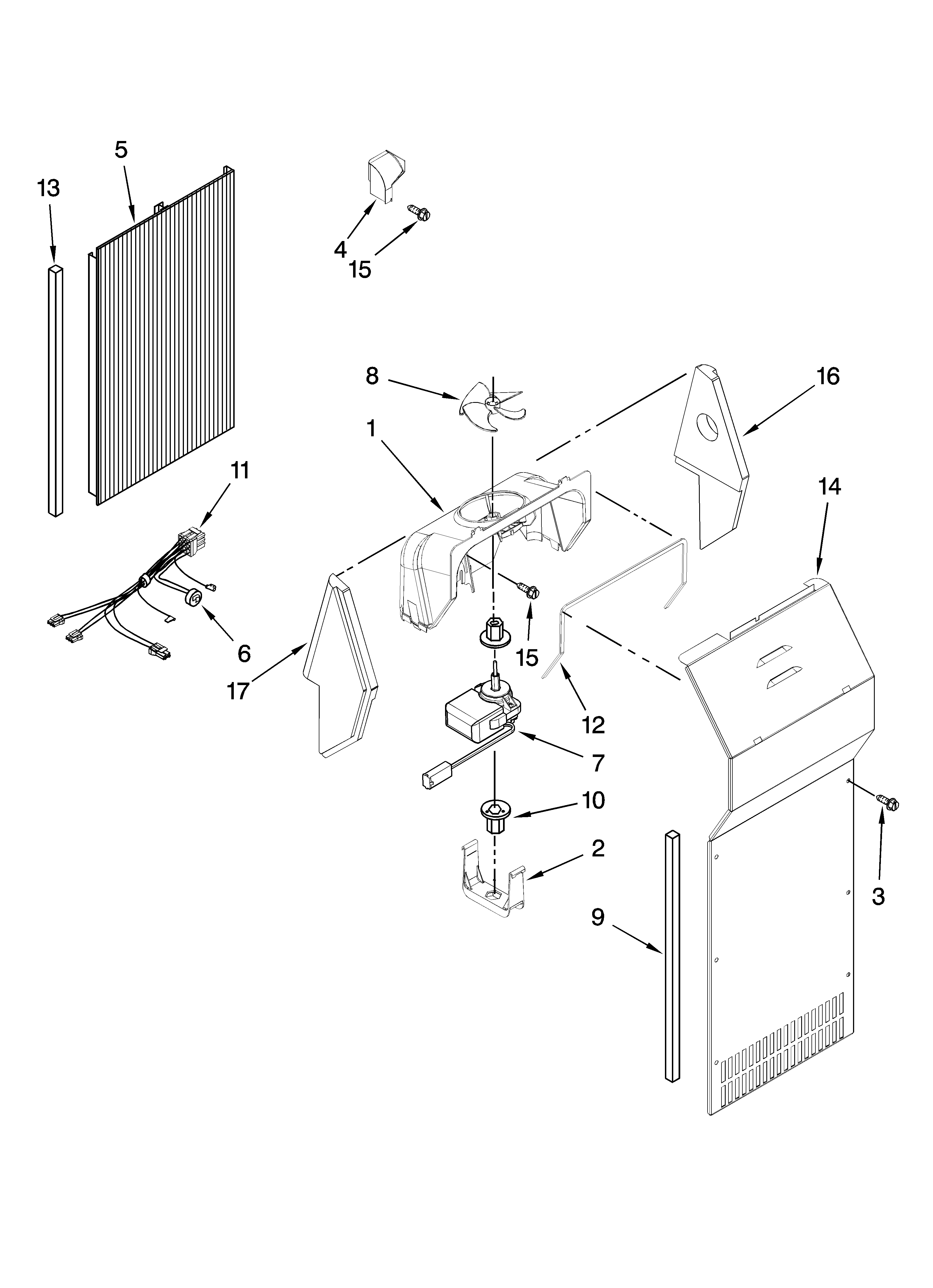 Air flow parts, optional parts (not included)