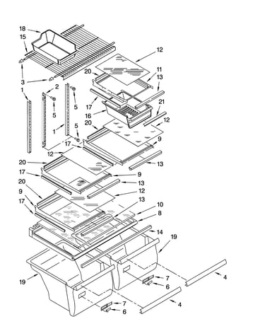 Shelf parts, optional parts