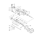 Whirlpool 6GD25DCXHW09 motor and ice container parts diagram
