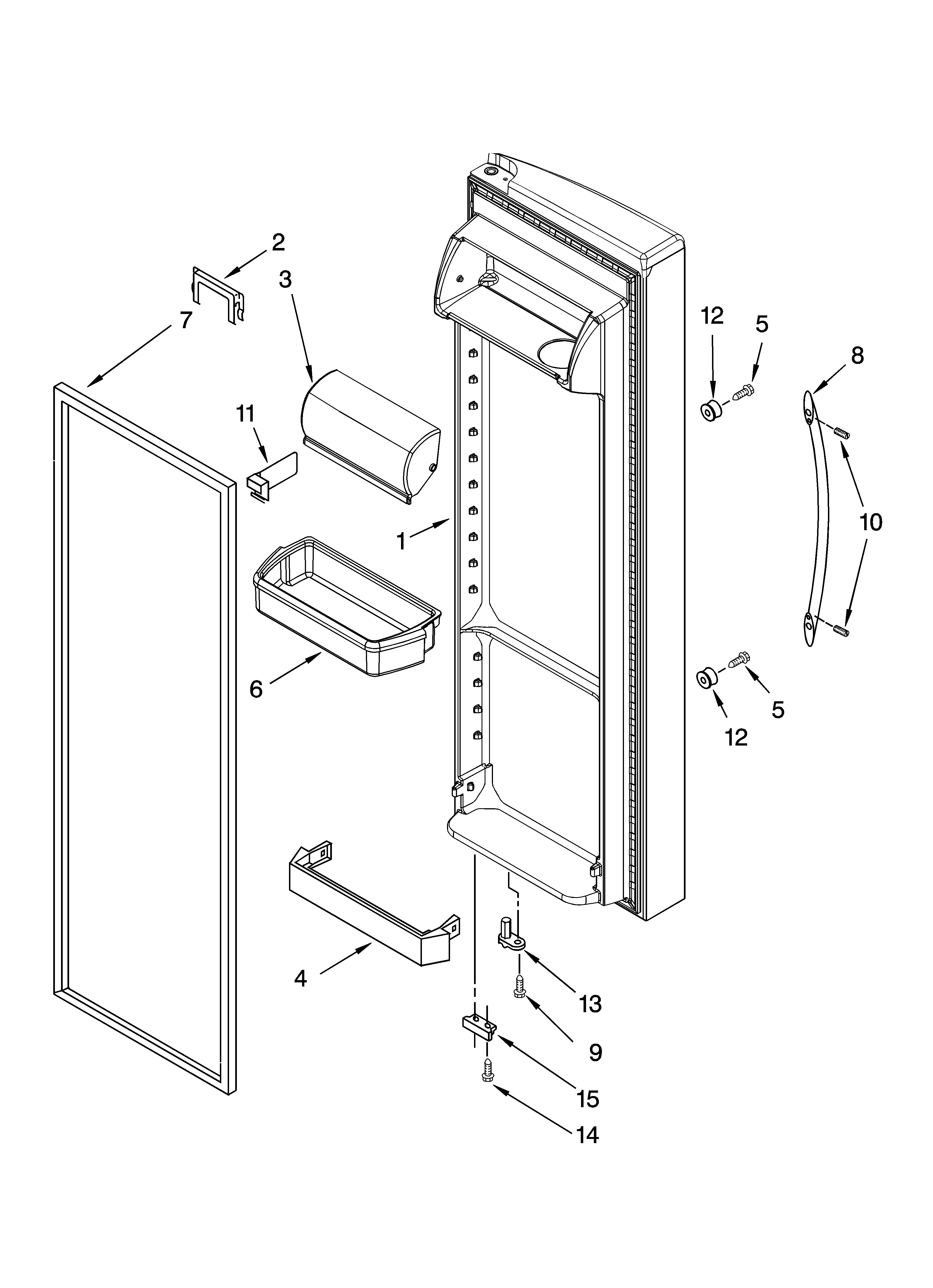 Refrigerator door parts