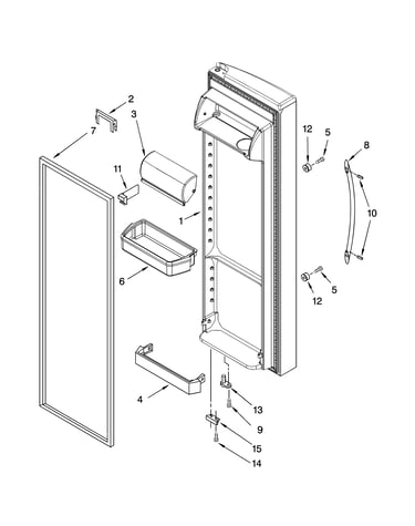 Refrigerator door parts